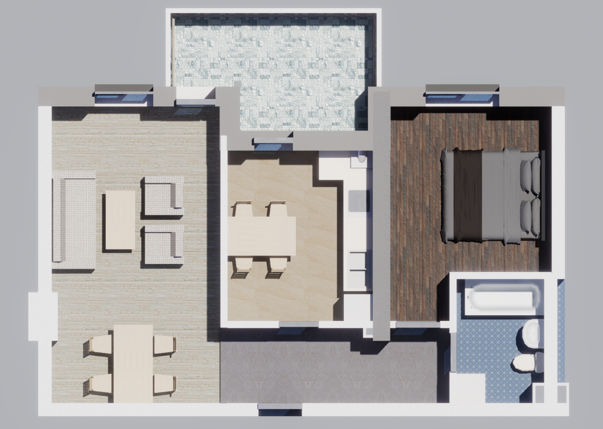 Apartament 2 Camere - 2D